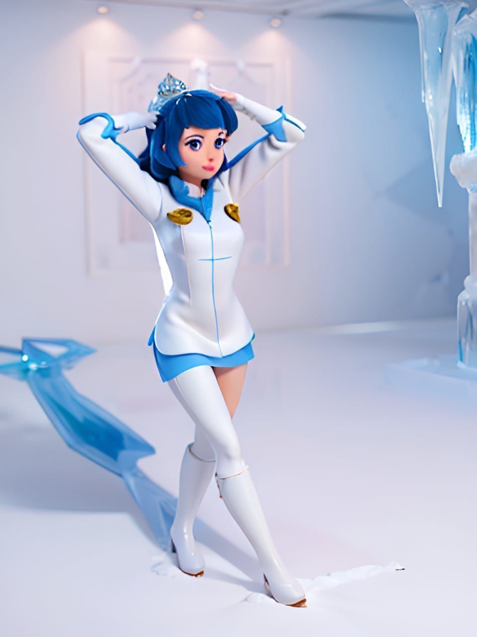 3D female character 3D model_4