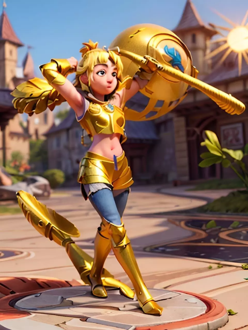 3D female character 3D model_0