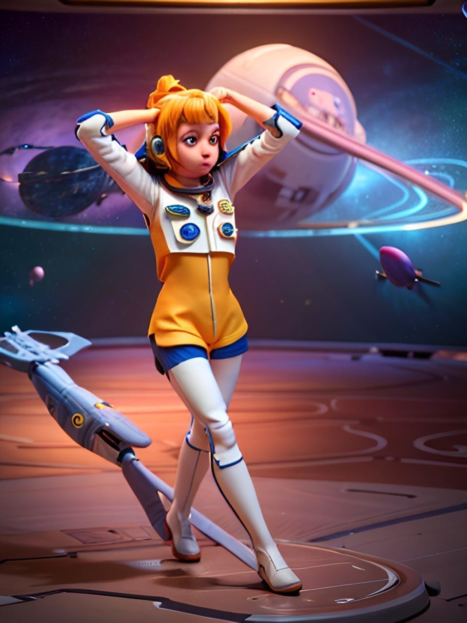 3D female character 3D model_3