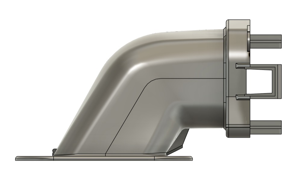 Air intake Renault Traffic Vivaro Nissan 3D print model_3