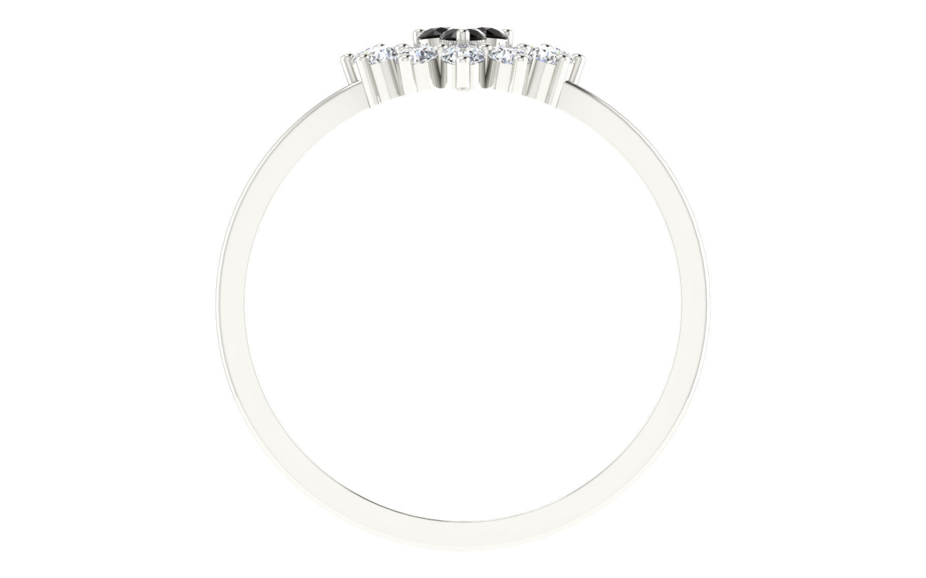 Women Ring Render 3dm STL OBJ FBX Details 3D print model_3