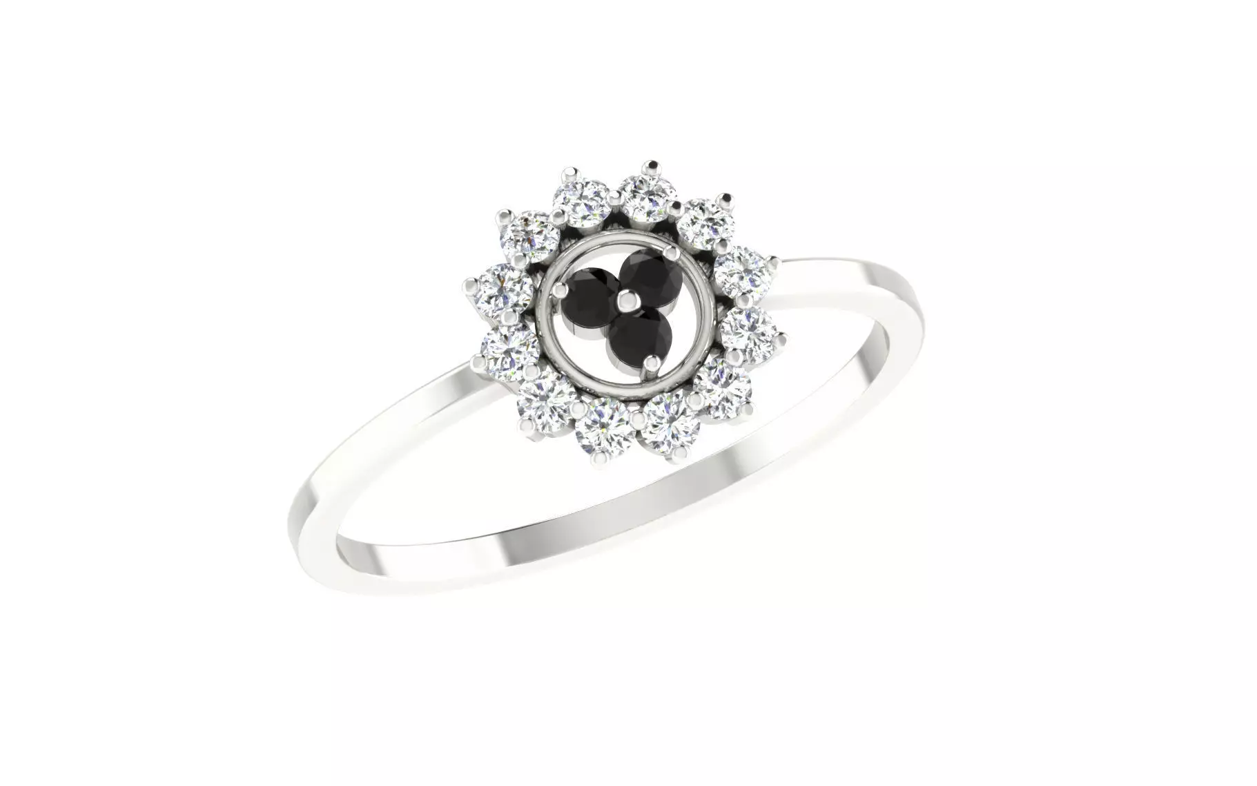 Women Ring Render 3dm STL OBJ FBX Details 3D print model_0