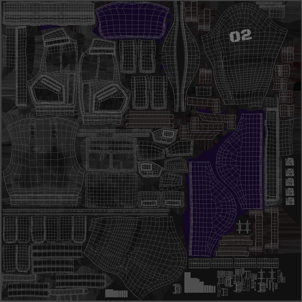 Cyber Jacket 20 - All MH Bodies - UE5 Skeletons - Rigged Low-poly 3D model_12