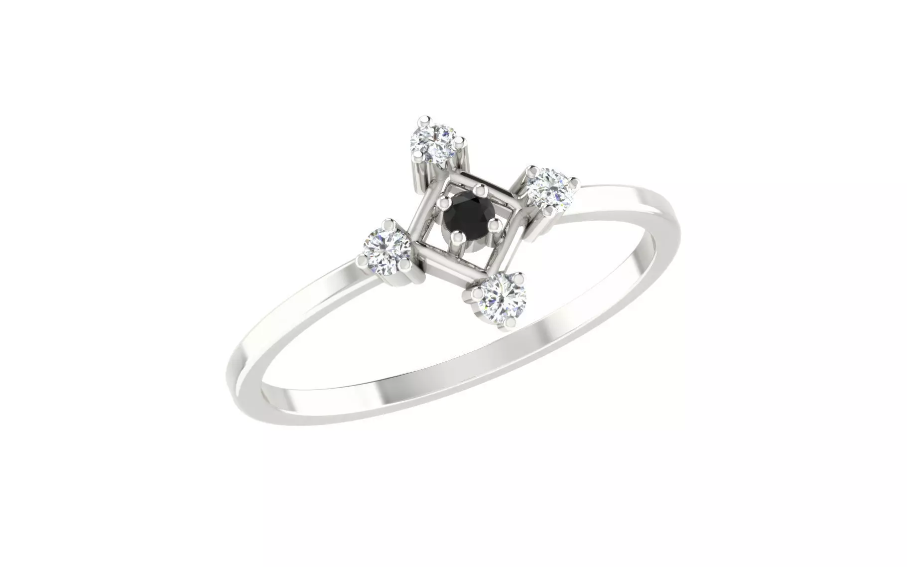 Women Ring Render 3dm STL OBJ FBX 3D print model