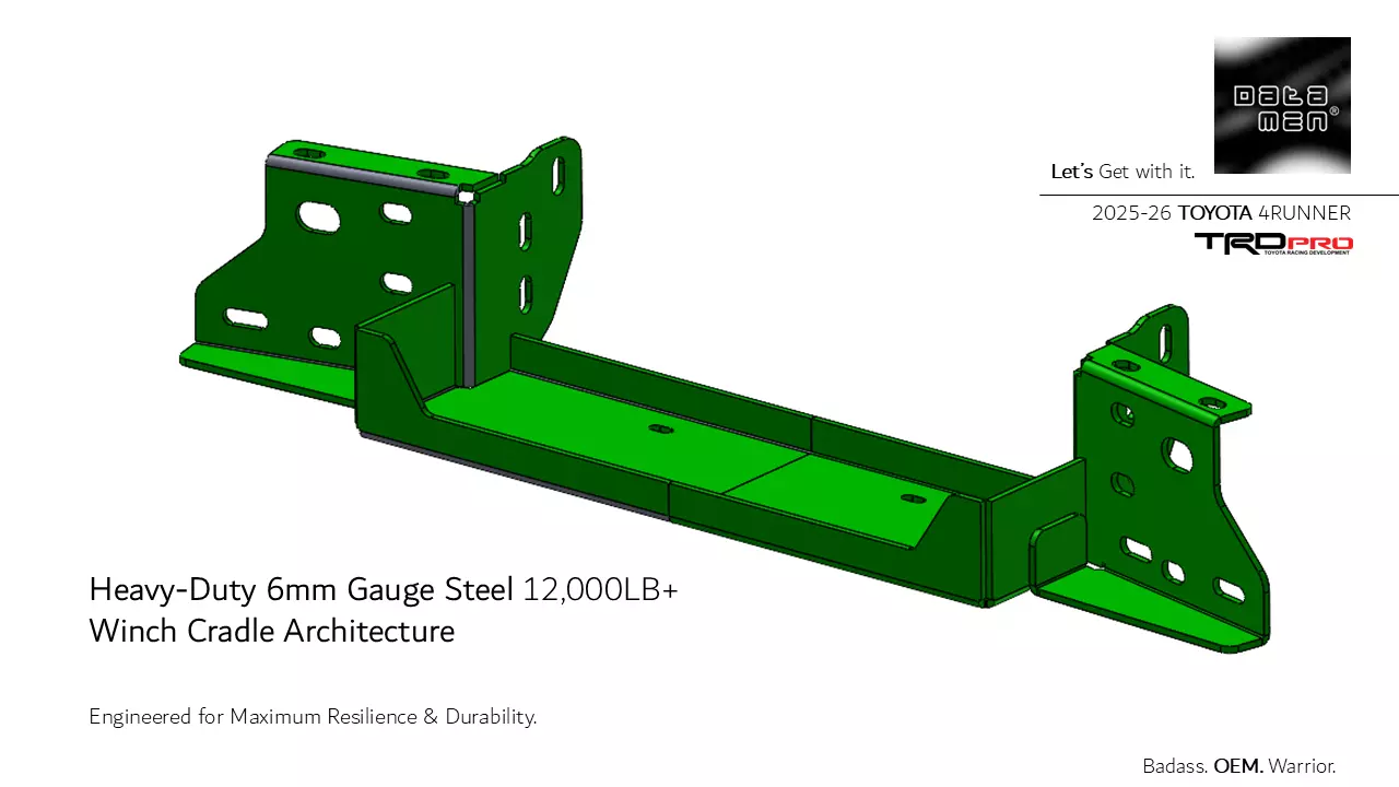 2025 TOYOTA 4Runner Roof Rack datamen X-BOW Ultra Cross Bars 3D model_15