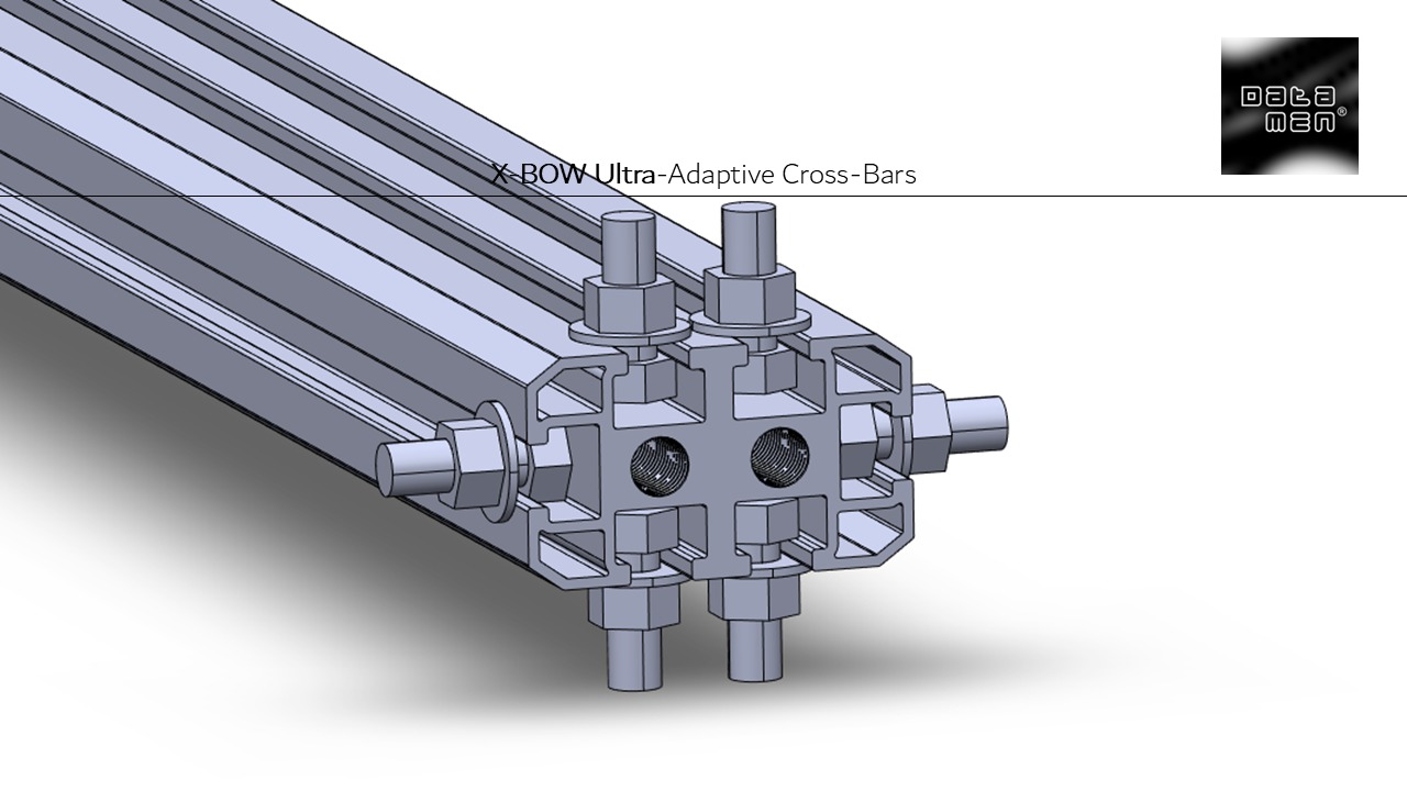 2025 TOYOTA 4Runner Roof Rack datamen X-BOW Ultra Cross Bars 3D model_4