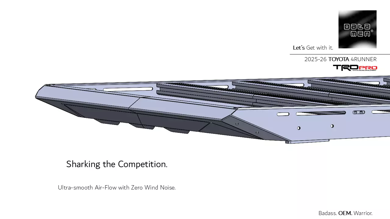 2025 TOYOTA 4Runner Roof Rack datamen X-BOW Ultra Cross Bars 3D model_20