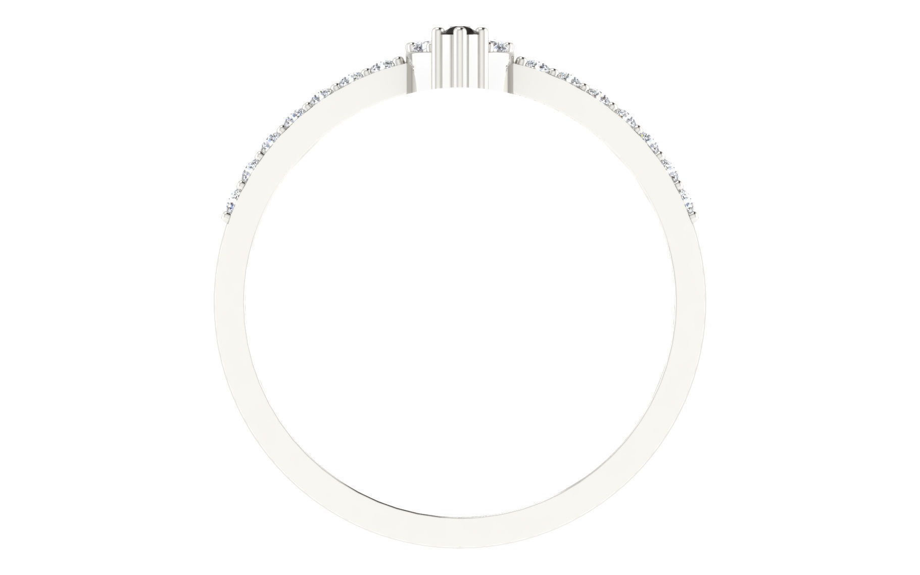 Women Ring Render 3dm STL OBJ FBX  3D print model_3