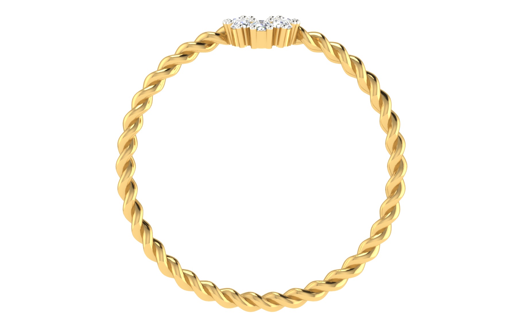 Women Ring Render 3dm STL OBJ FBX 3D print model_4