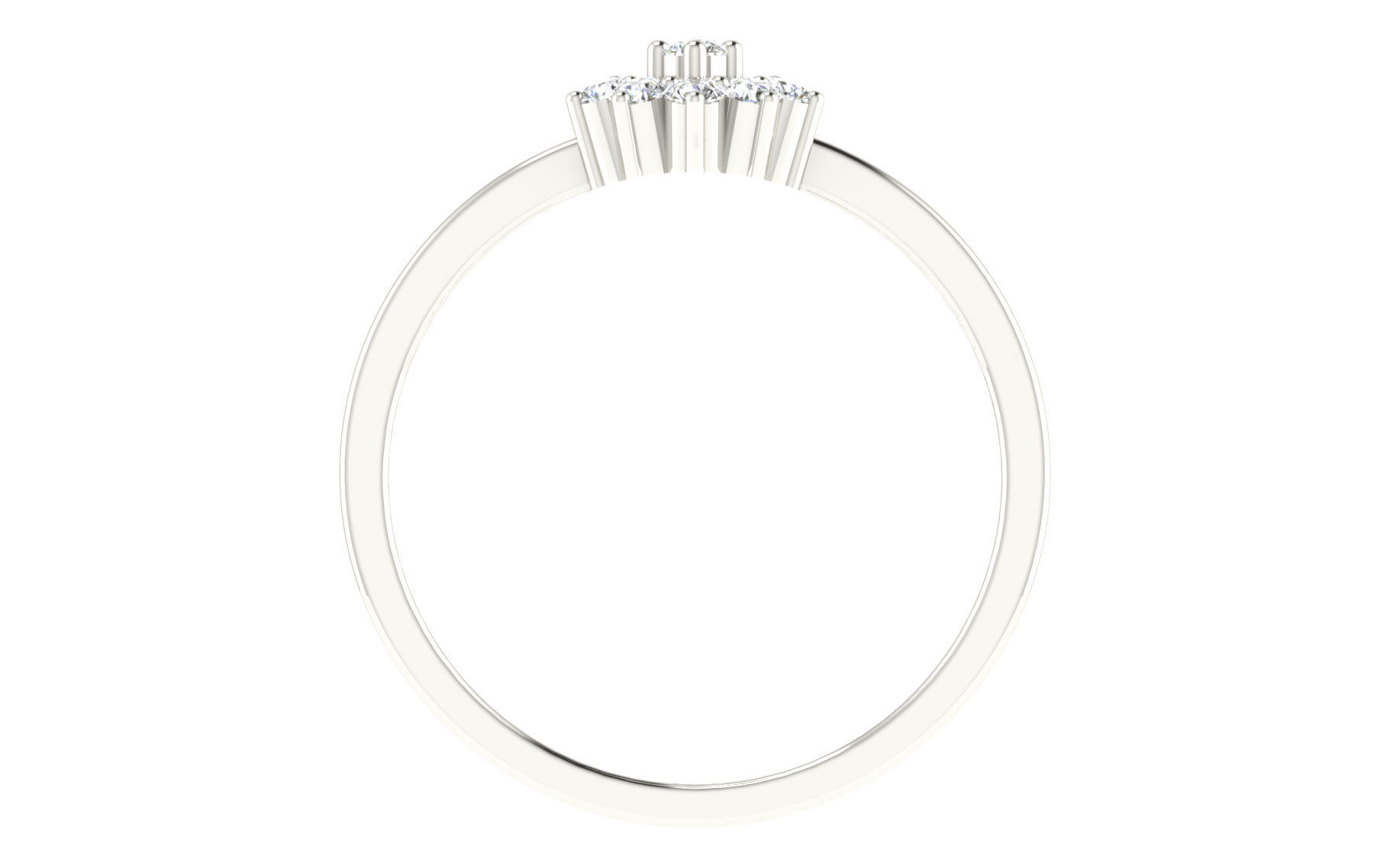 Women Ring Render 3dm STL OBJ FBX 3D print model_3