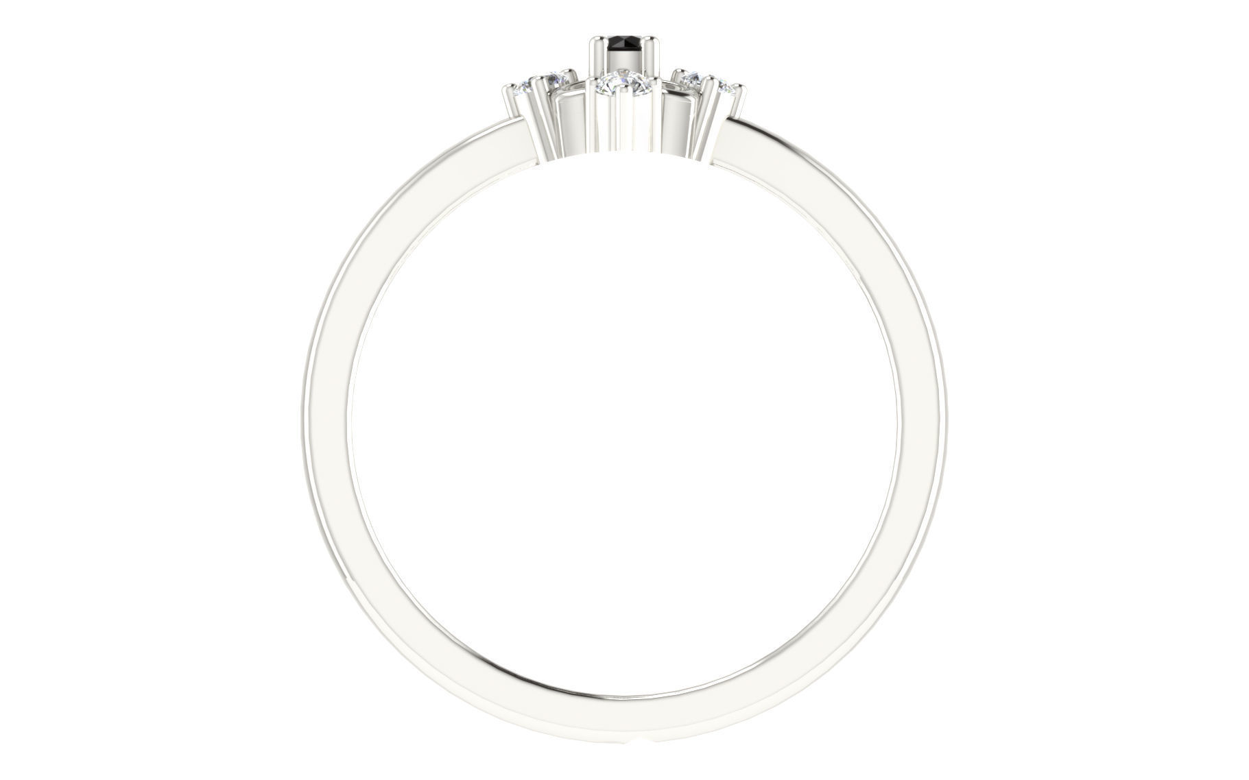 Women Ring Render 3dm STL OBJ FBX 3D print model_3