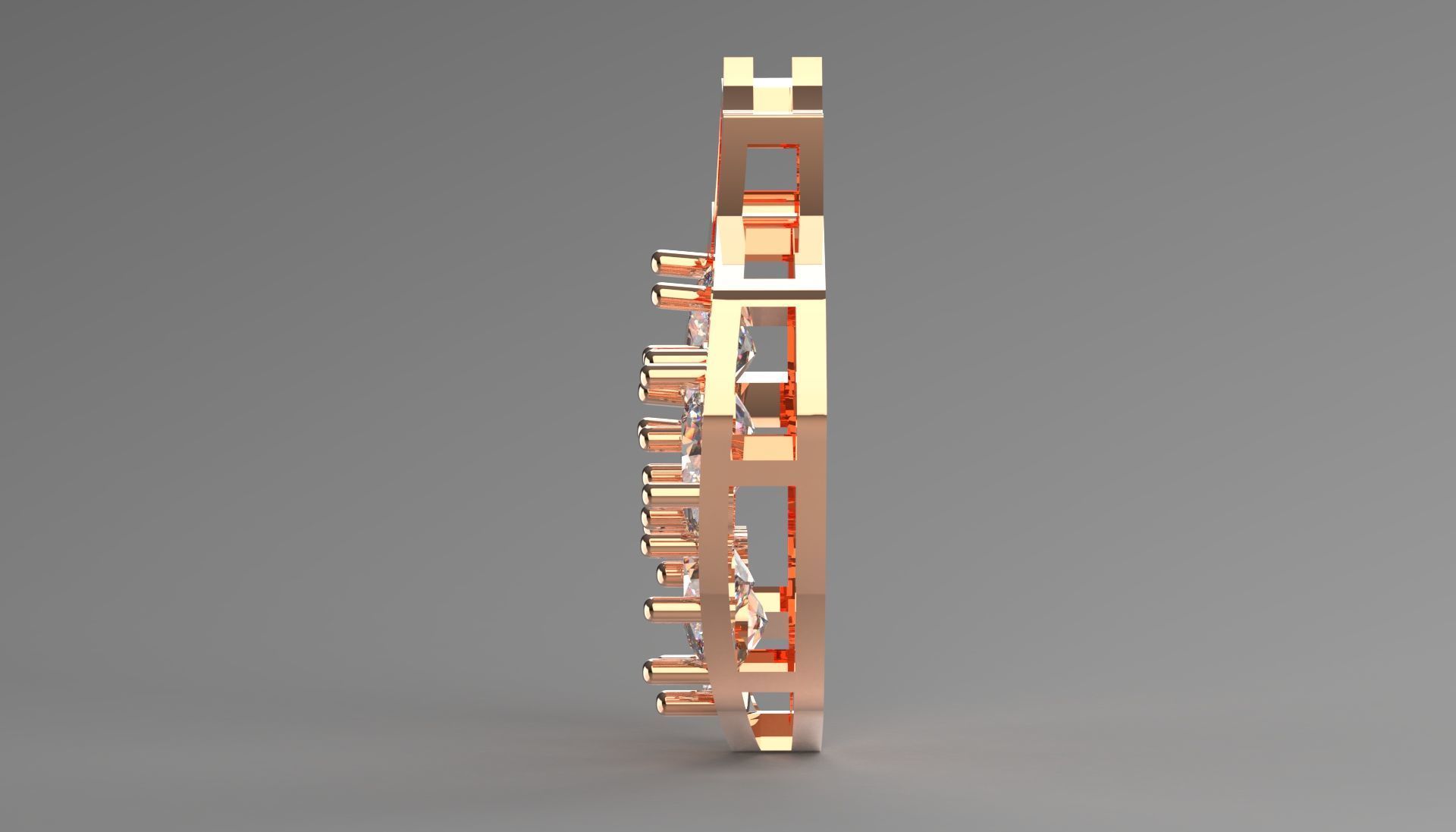 pomegranate jewelry pendant jp0249 3D print model_2