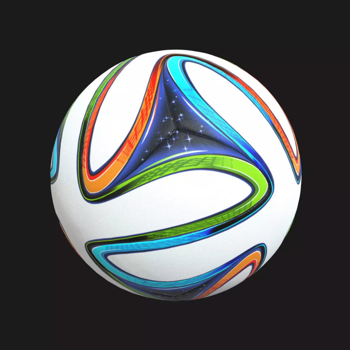 Brazuca Soccer Ball 3D model_0