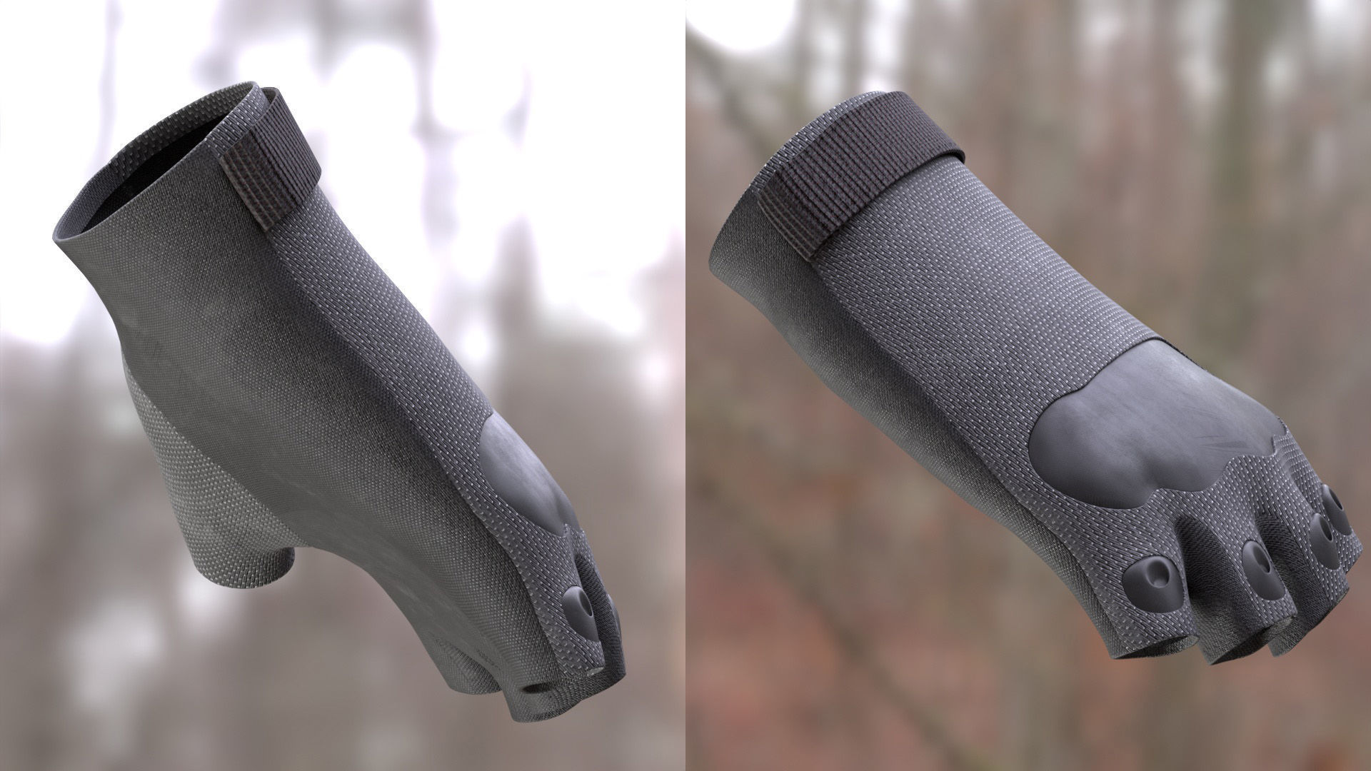 Gloves 18 - All MH Bodies - UE5 Skeletons - Rigged Low-poly 3D model_4