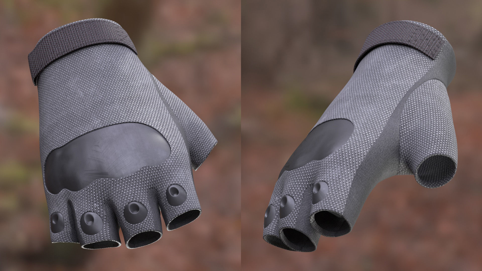 Gloves 18 - All MH Bodies - UE5 Skeletons - Rigged Low-poly 3D model_6