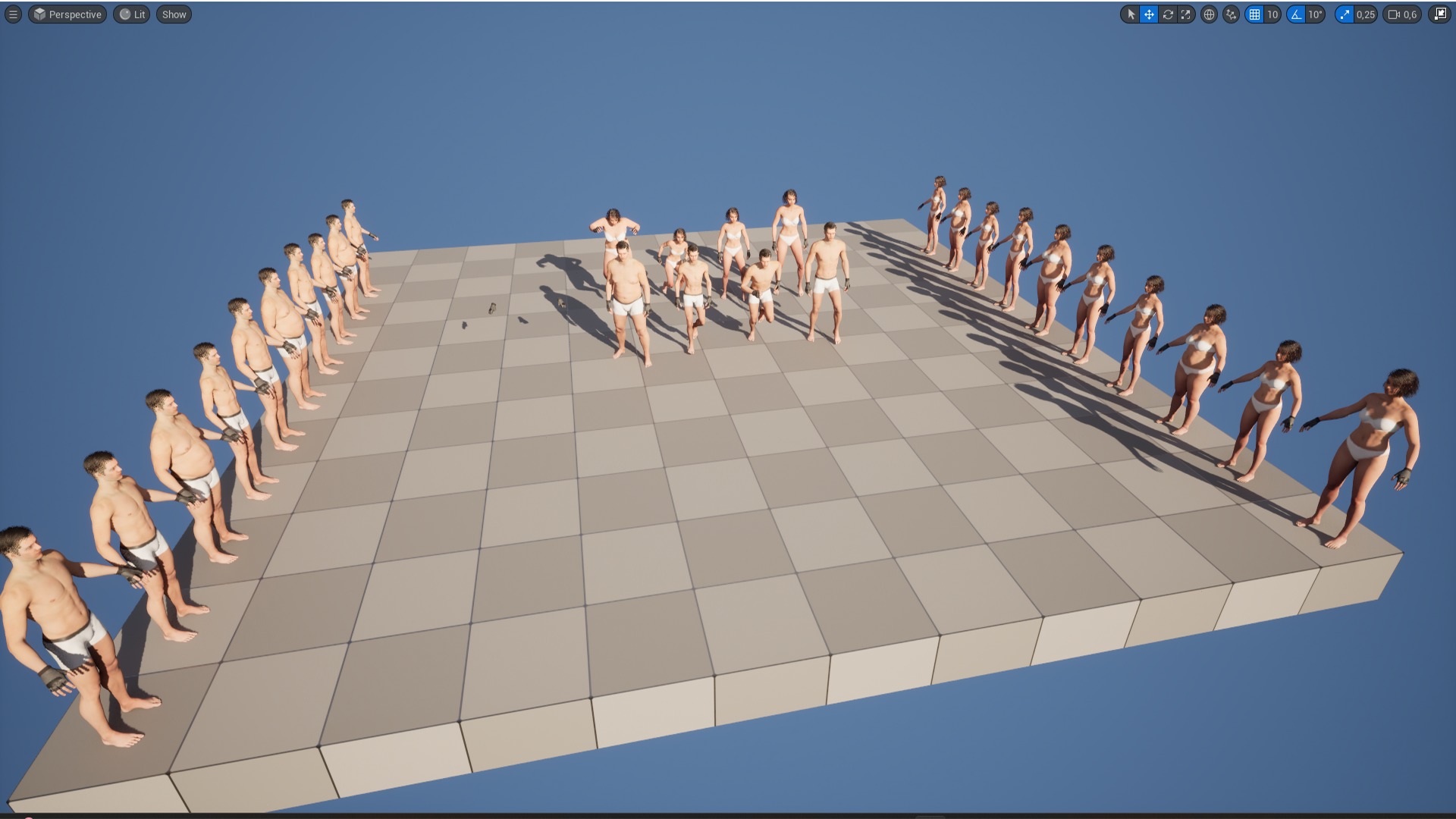 Gloves 18 - All MH Bodies - UE5 Skeletons - Rigged Low-poly 3D model_9