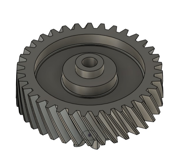 Gear for shreder 3D print model_1