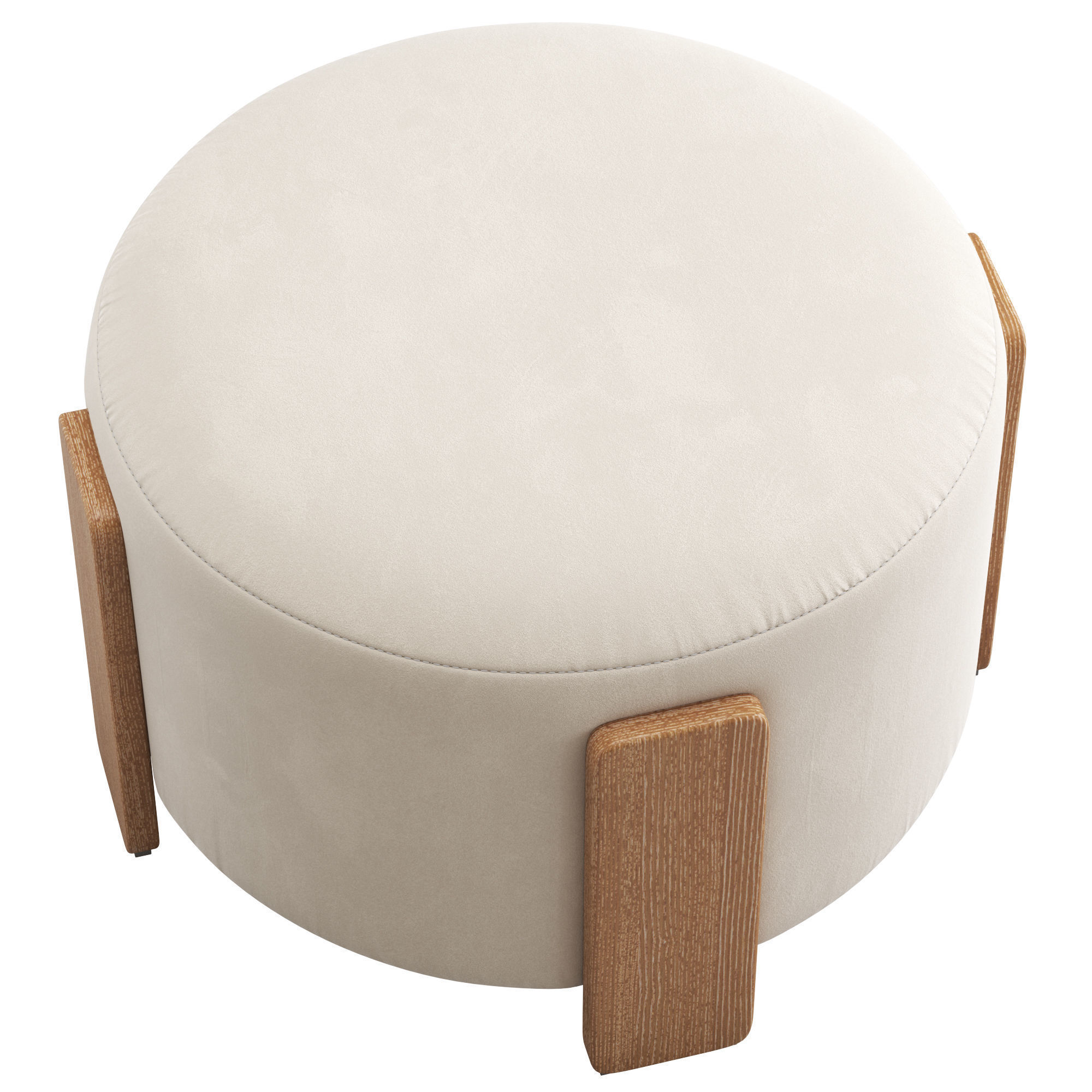 CB2 Bea Ottoman 3D model_3