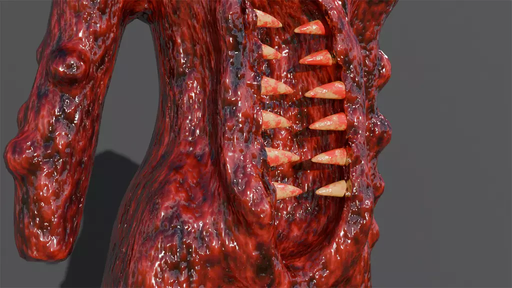 Alien Body Corpse 3D model