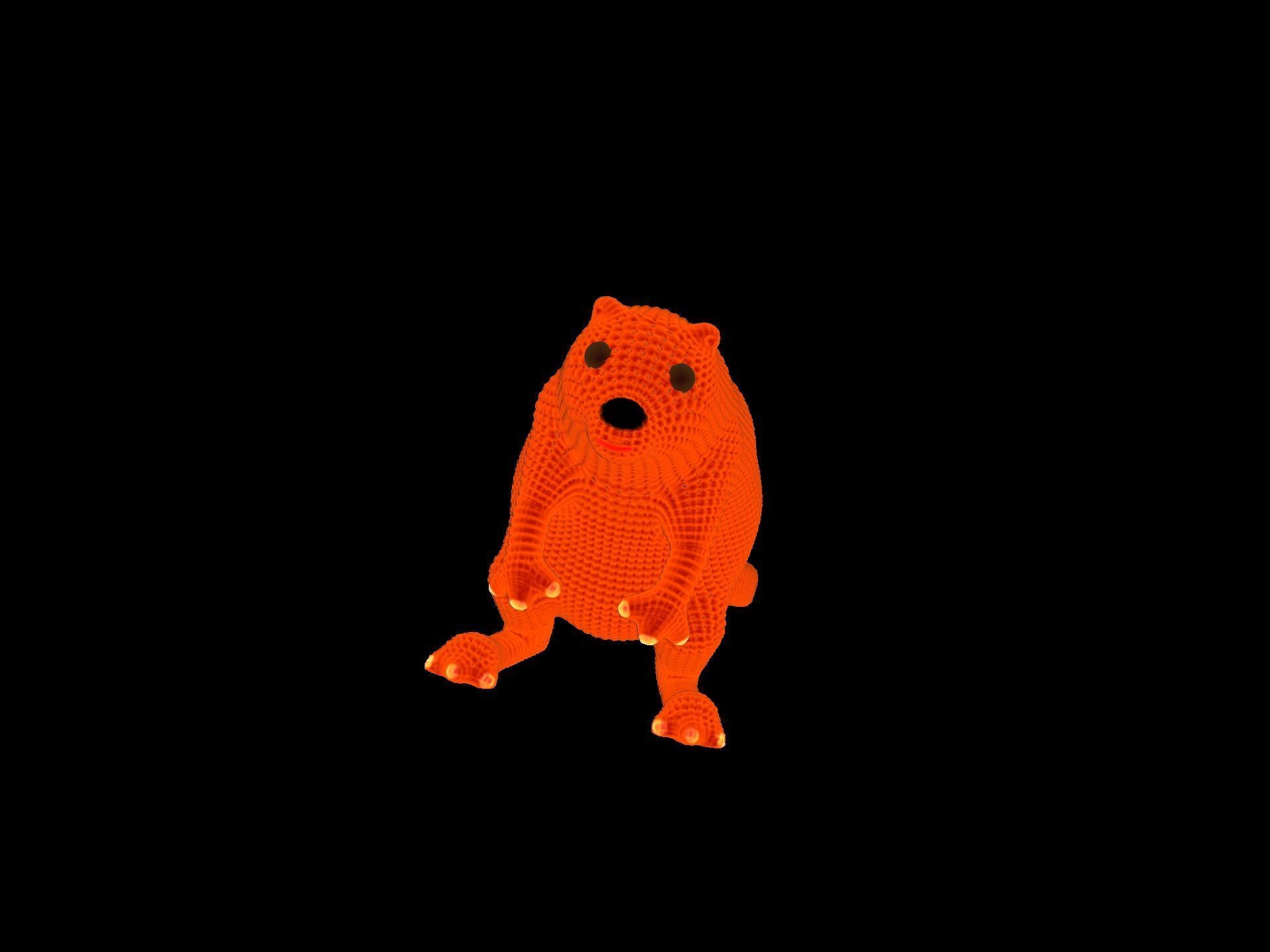 Cute Net Beaver Miniature 3D print model_7