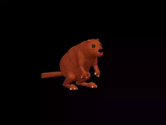 Cute Net Beaver Miniature