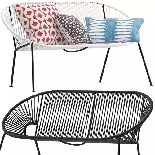 Ixtapa Outdoor Loveseat 3D model