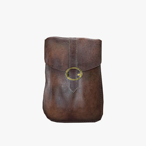 Medieval Bag V07 Low-poly 3D model