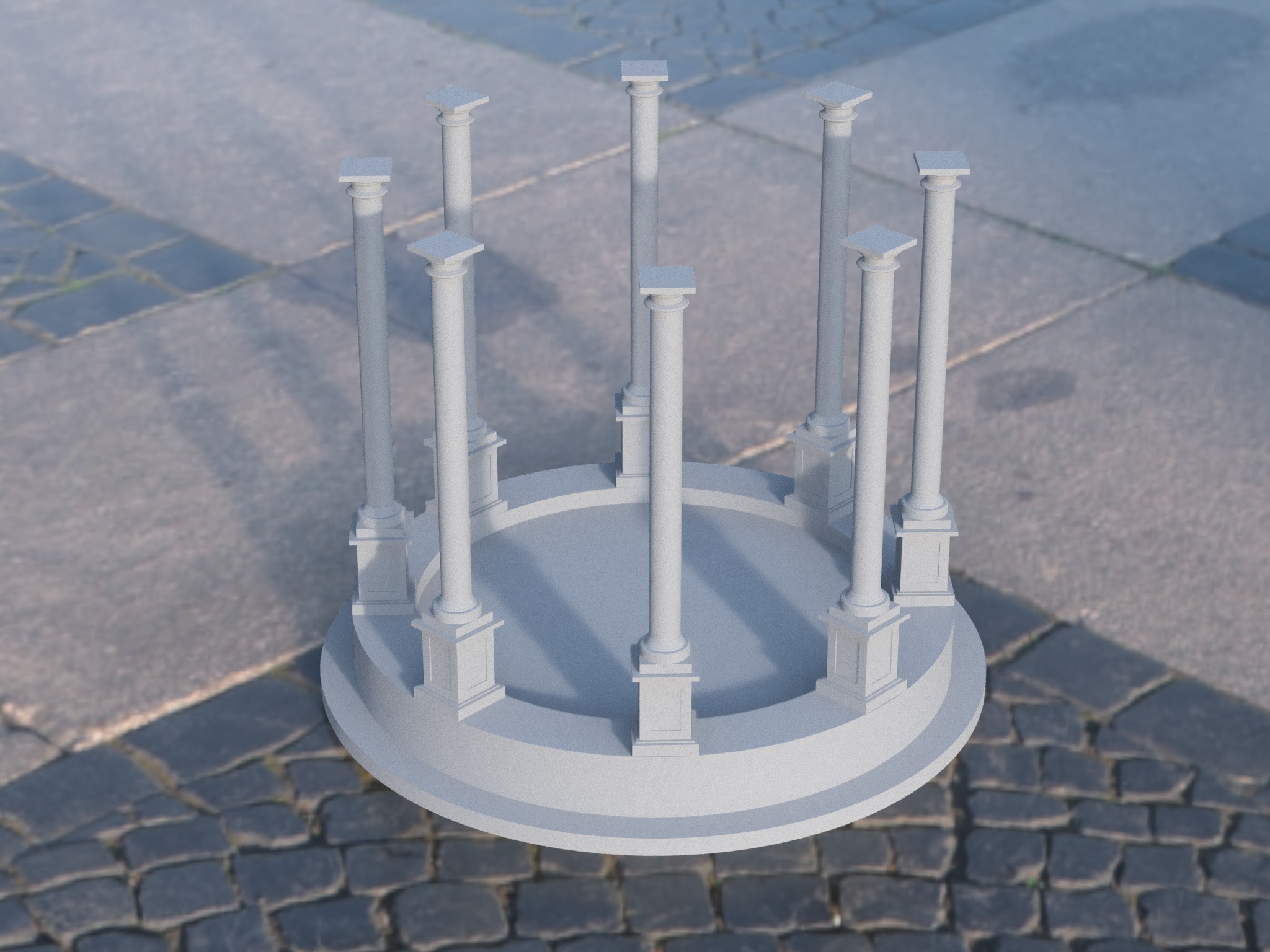 3D model of Gazebo 3D model_3