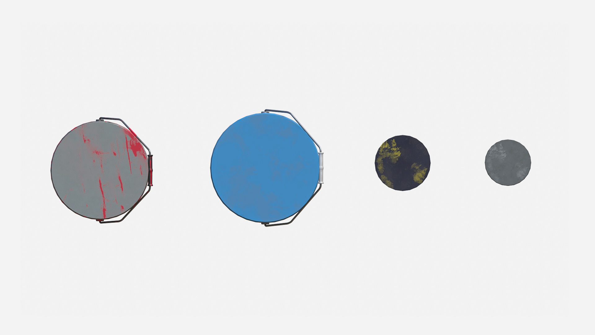 Paint cans  Low-poly 3D model_9