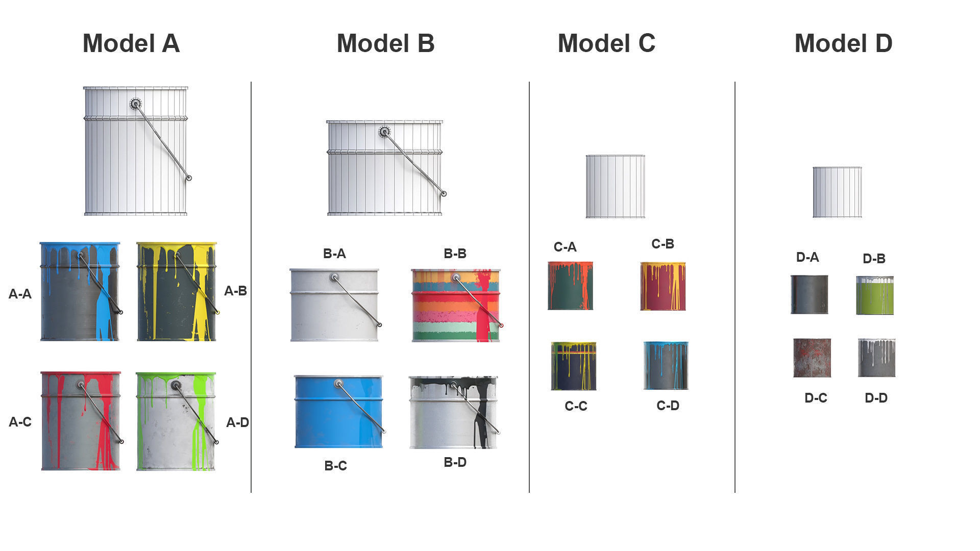 Paint cans  Low-poly 3D model_2