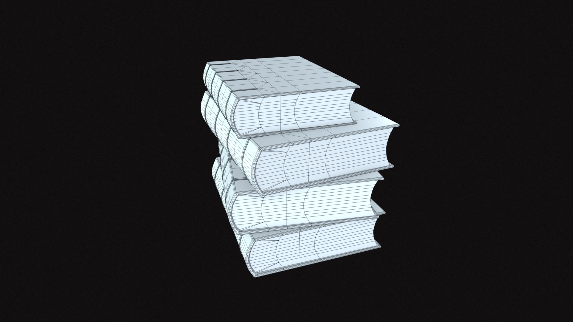Medieval Book V02 Low-poly 3D model_10