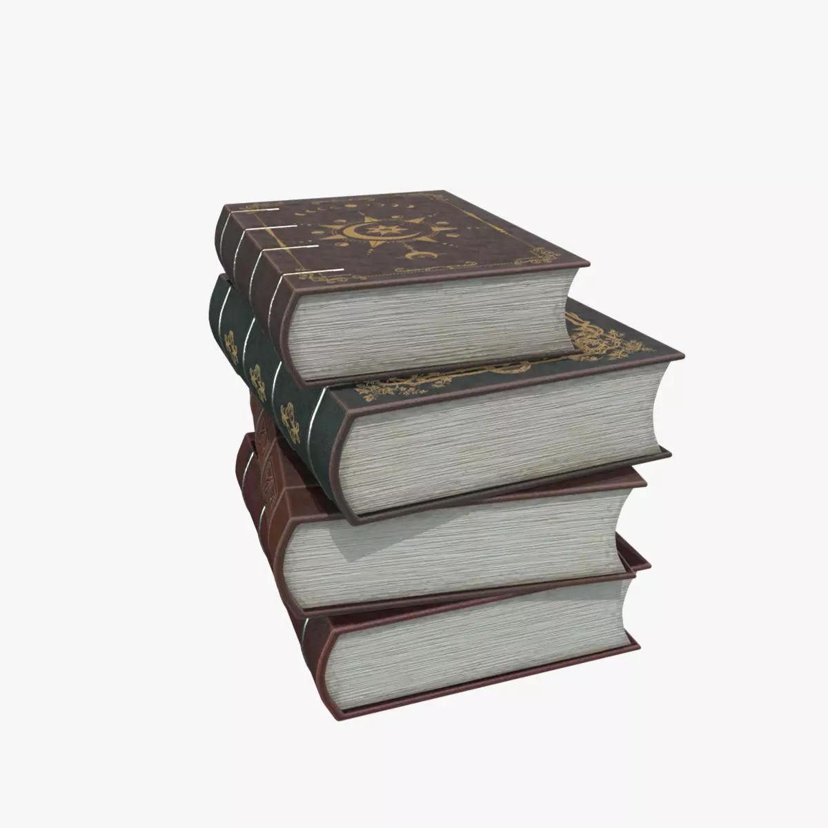 Medieval Book V02 Low-poly 3D model_0