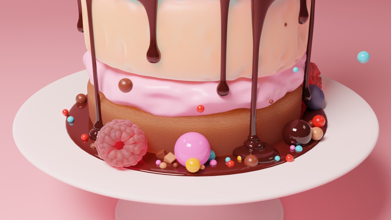 Cream cake 3D model 3D model_10