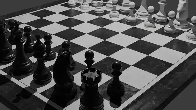 4K Realistic Chess Model  Optimized  Photorealistic Design