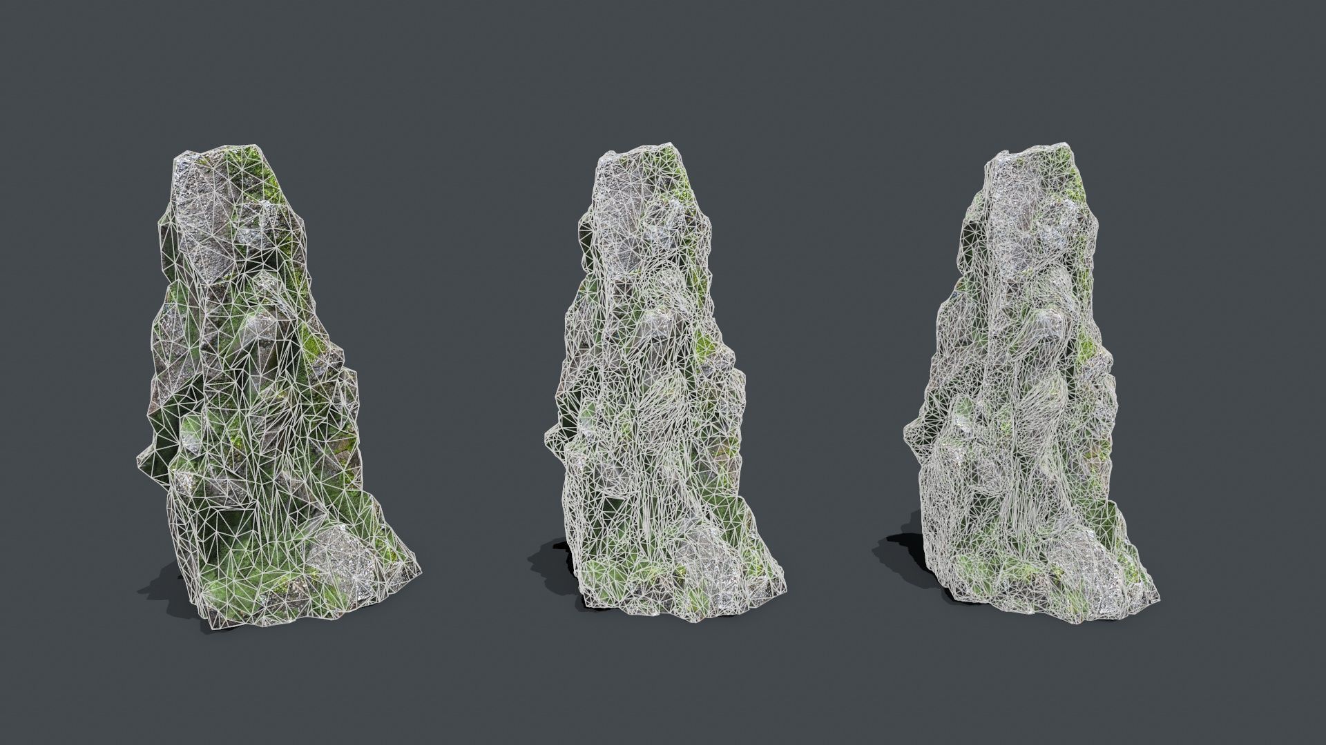 woman Statue 2 Low-poly 3D model_12