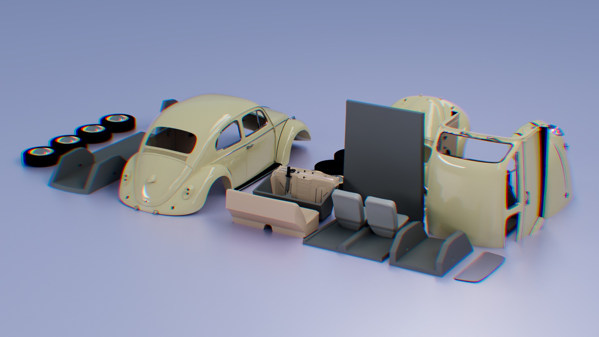 Volkswagen Beetle 1963 Free 3D print model_11