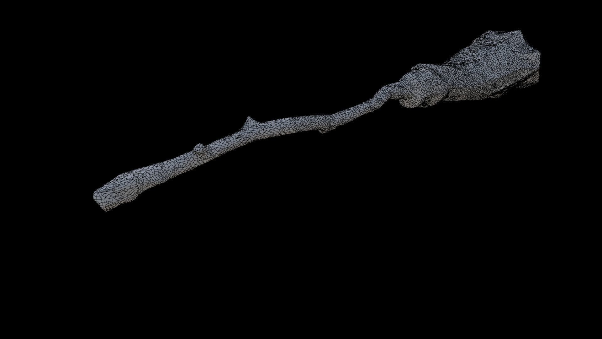 Eerie Broomstick 3D model_5