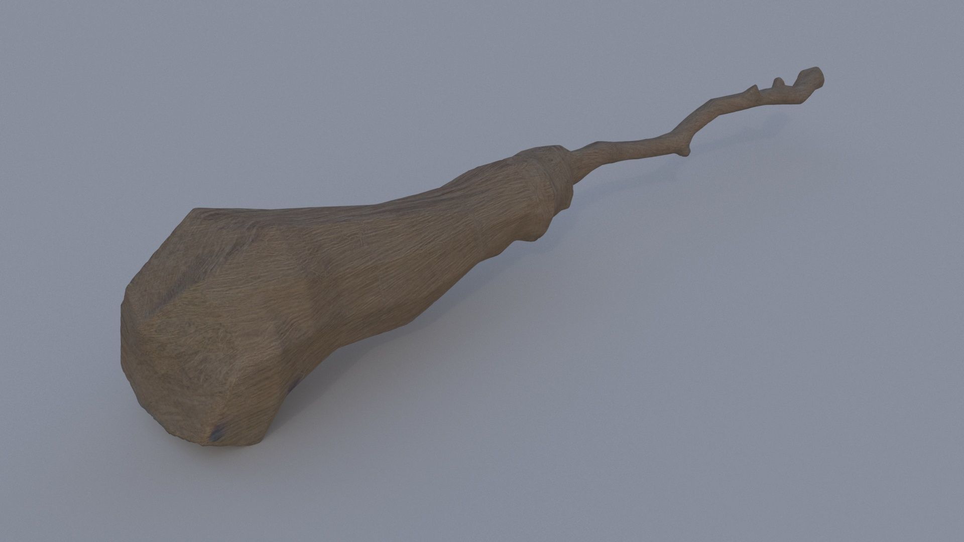 Eerie Broomstick 3D model_3