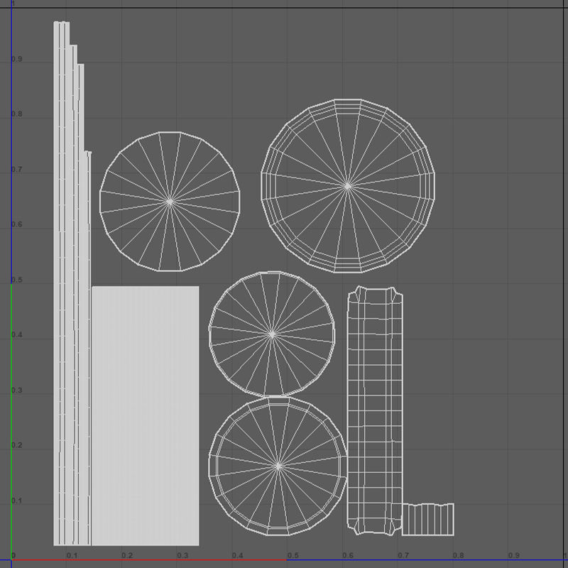 Medieval Cage Low-poly 3D model_11