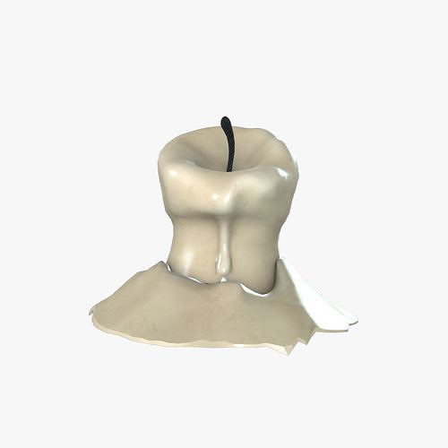 Medieval Candle V01 Low-poly 3D model