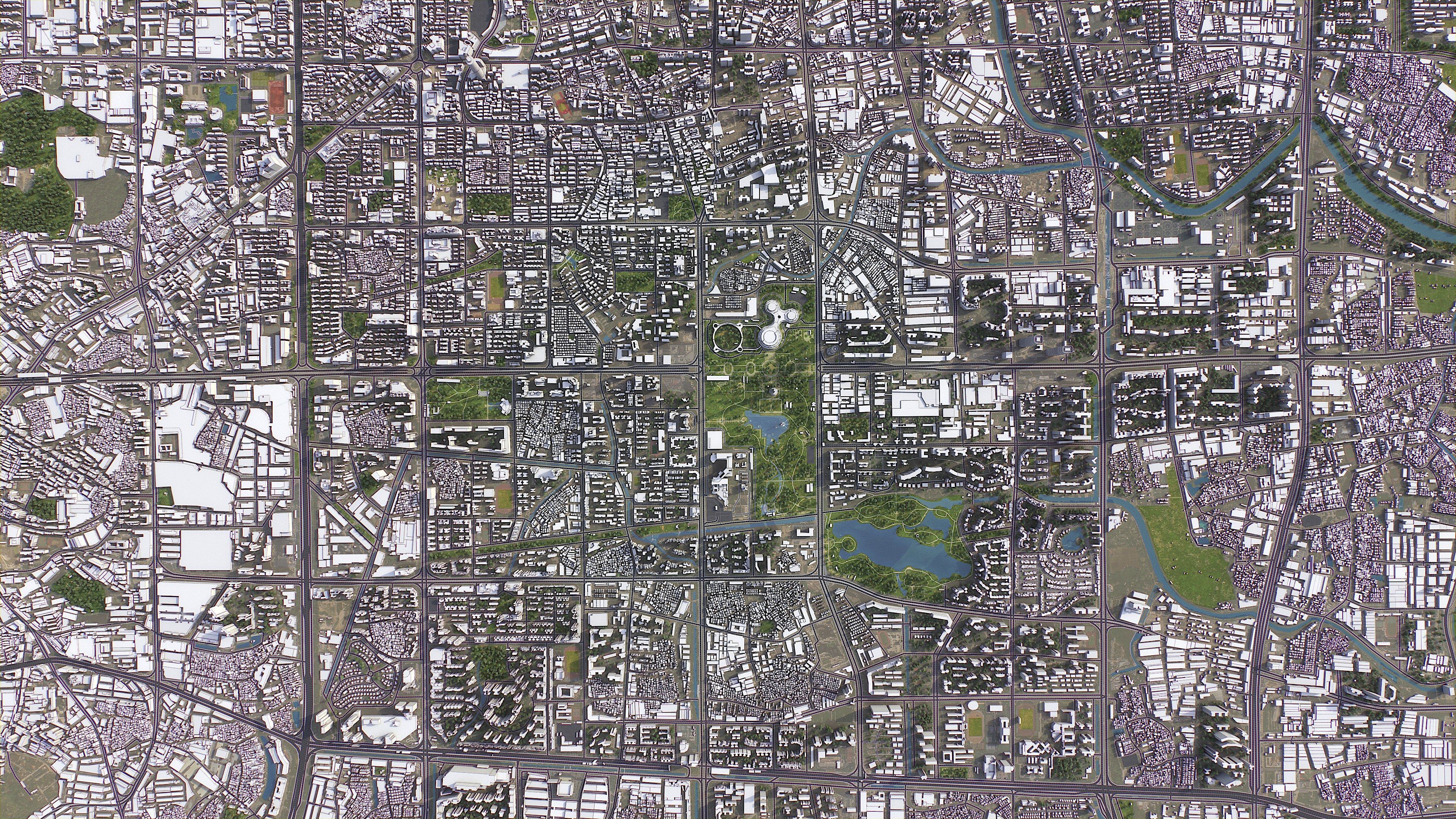 Foshan - 3D City Model Low-poly 3D model_7