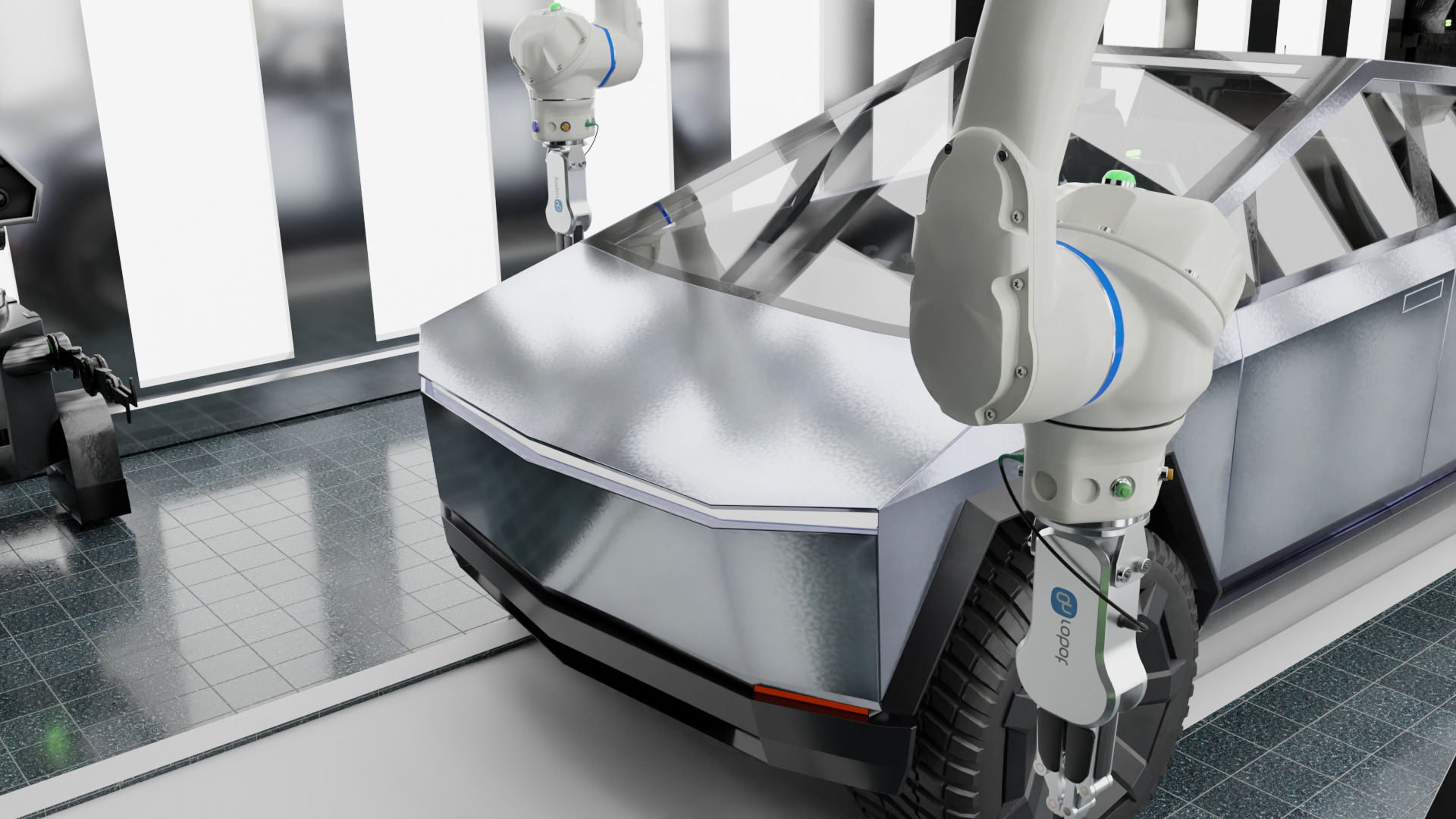 3d model of a Cyber truck  3D model_2