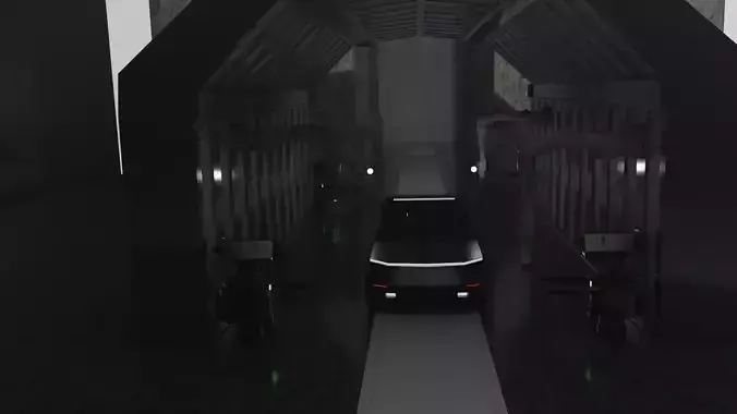 3d model of a Cyber truck  3D model