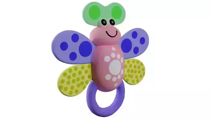 Butterfly Rattle Toy