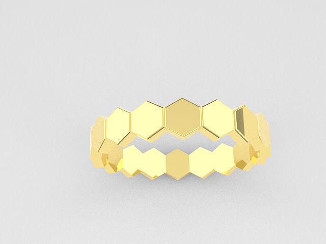 Hexagon Ring Free 3D print model