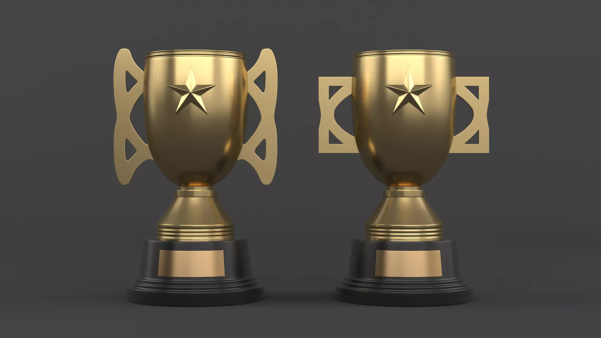 Trophy Cups 3D model_0