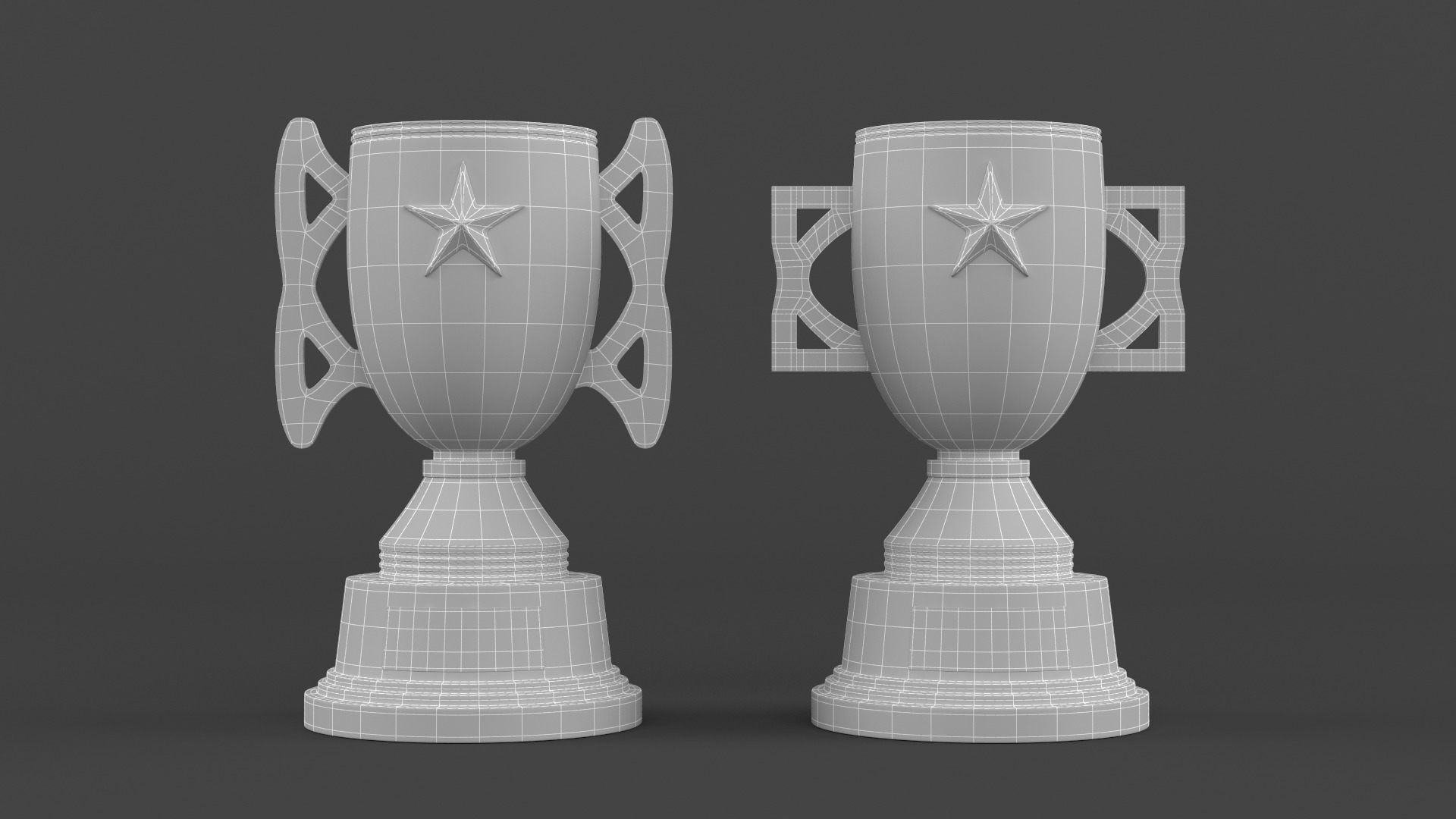 Trophy Cups 3D model_5