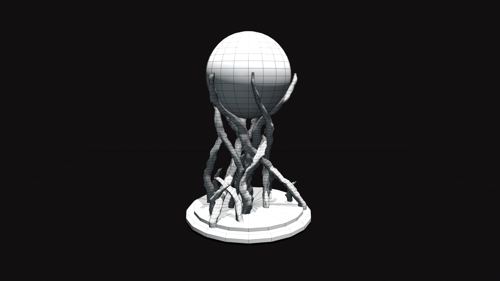 Future Prediction Ball V01 Low-poly 3D model_10