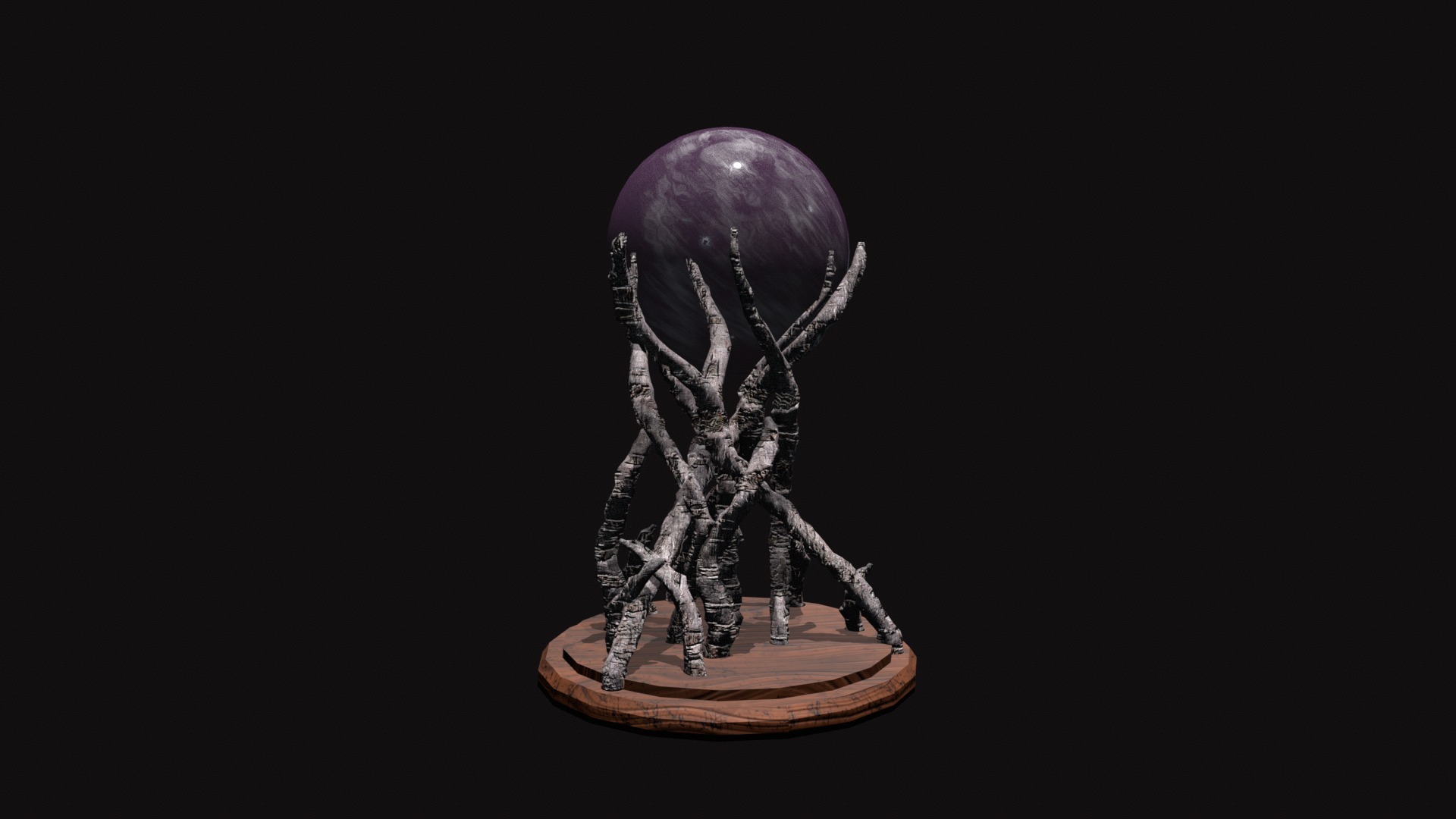 Future Prediction Ball V01 Low-poly 3D model_5