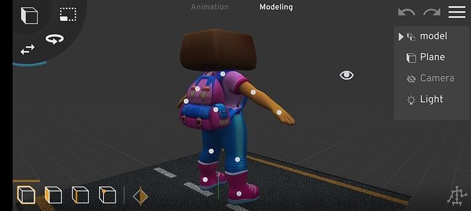 Dora cartoon  3D model